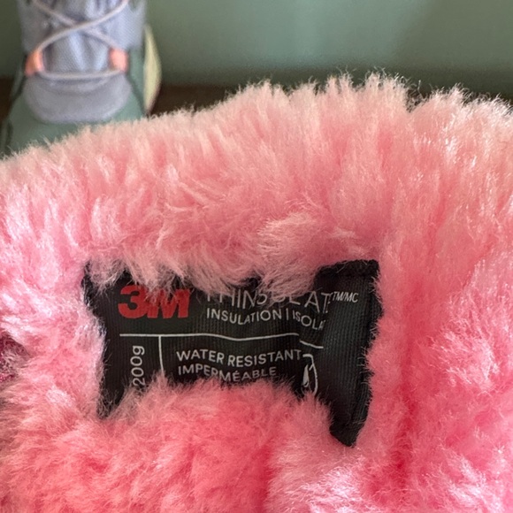 Wonder Nation 3M Insulated Pink and Gray Kids Boots - Picture 2 of 7
